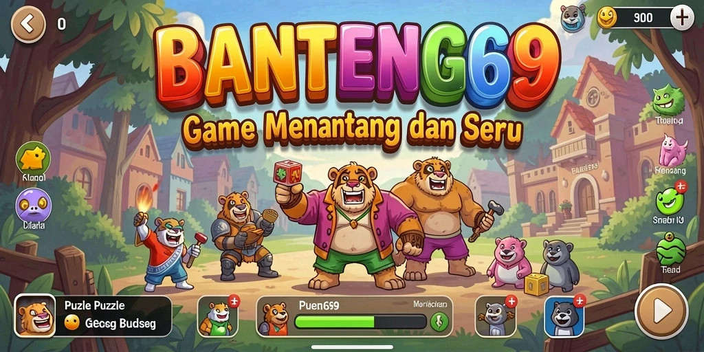 Screenshot menampilkan gameplay menantang dan seru dari BANTENG69.