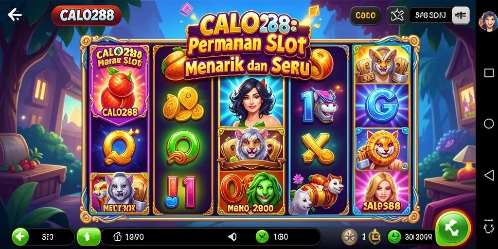 Tampilan gameplay Slot yang menarik dan menyenangkan di CALO288.