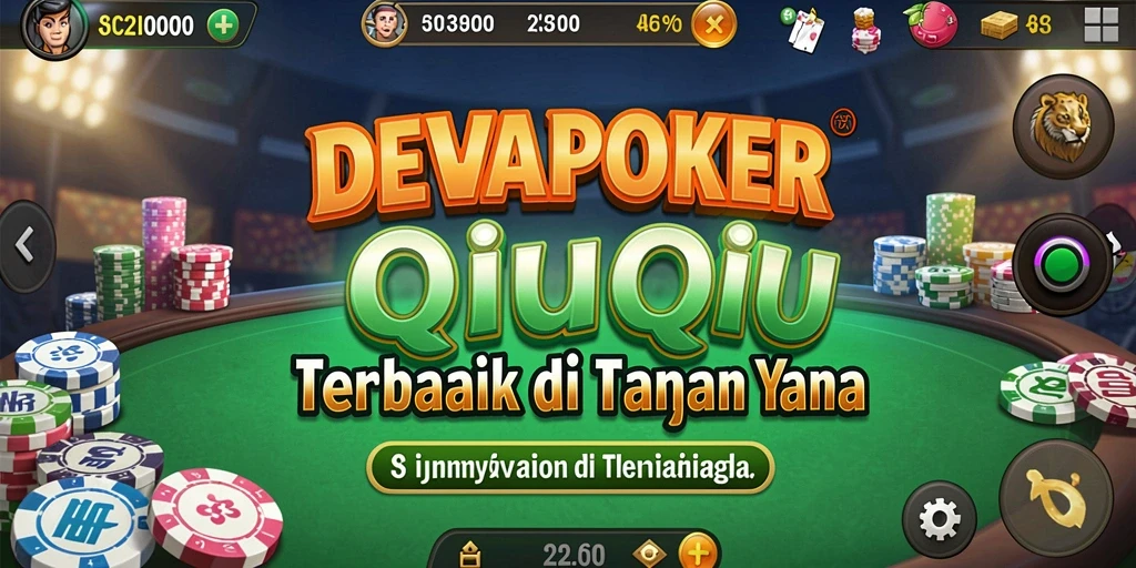 Screenshot DEWAPOKER menampilkan keseruan gameplay QiuQiu yang mendebarkan.