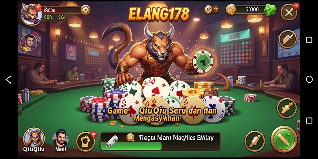 Tampilan gameplay QiuQiu ELANG178 yang seru dan menarik