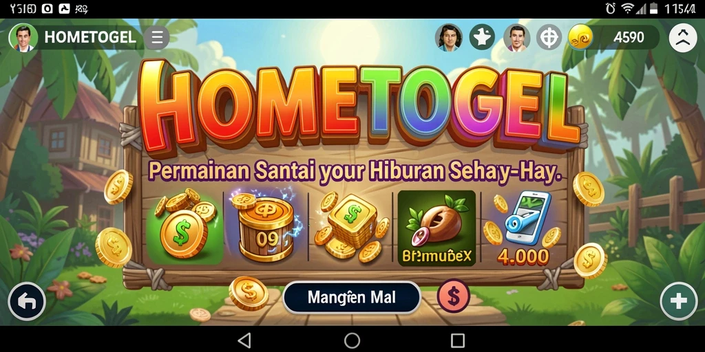 Screenshot gameplay HOMETOGEL yang menunjukkan serunya tantangan.