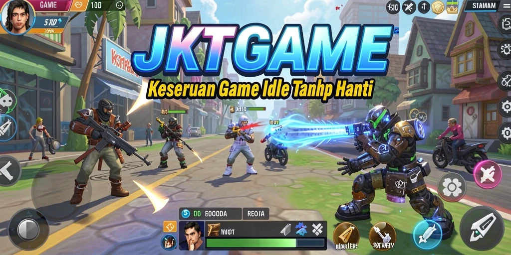 Screenshot JKTGAME yang menampilkan momen seru dalam gameplay Idle.