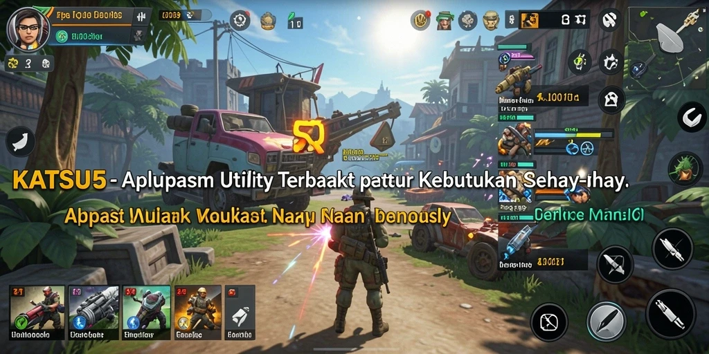 Tampilan antarmuka pengguna KATSU5 yang sederhana dan efektif.