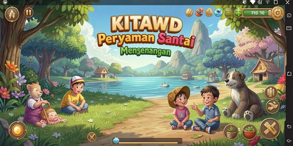 Tangkapan layar gameplay <strong>KITAWD</strong> yang menunjukkan kesenangan bermain dan tantangan level.