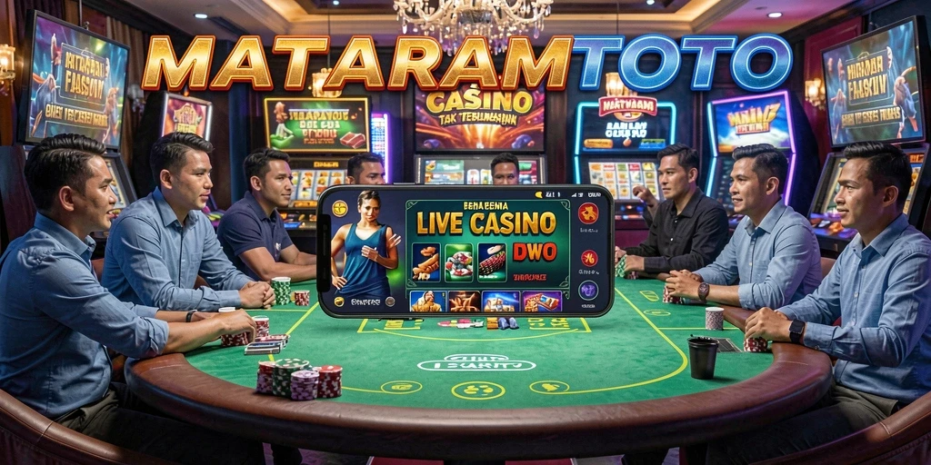 Tampilan gameplay Live Casino yang mendebarkan di MATARAMTOTO.