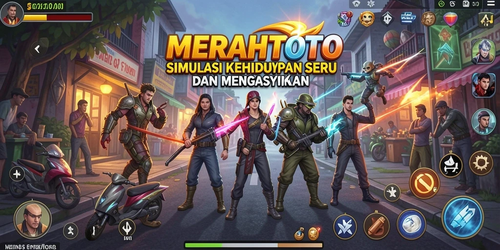Tampilan gameplay MERAHTOTO yang memukau dan interaktif.