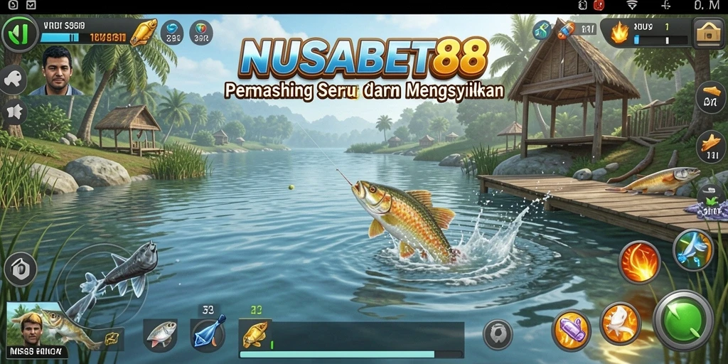 Tampilan menarik dari gameplay memancing di NUSABET88.