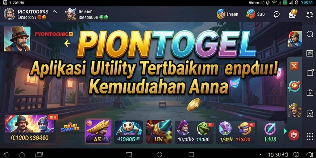 Screenshot PIONTOGEL menunjukkan antarmuka yang bersih dan fitur yang intuitif.