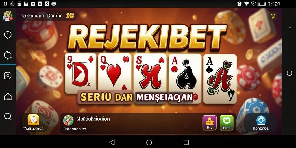 Gameplay seru domino di aplikasi REJEKIBET yang menarik.