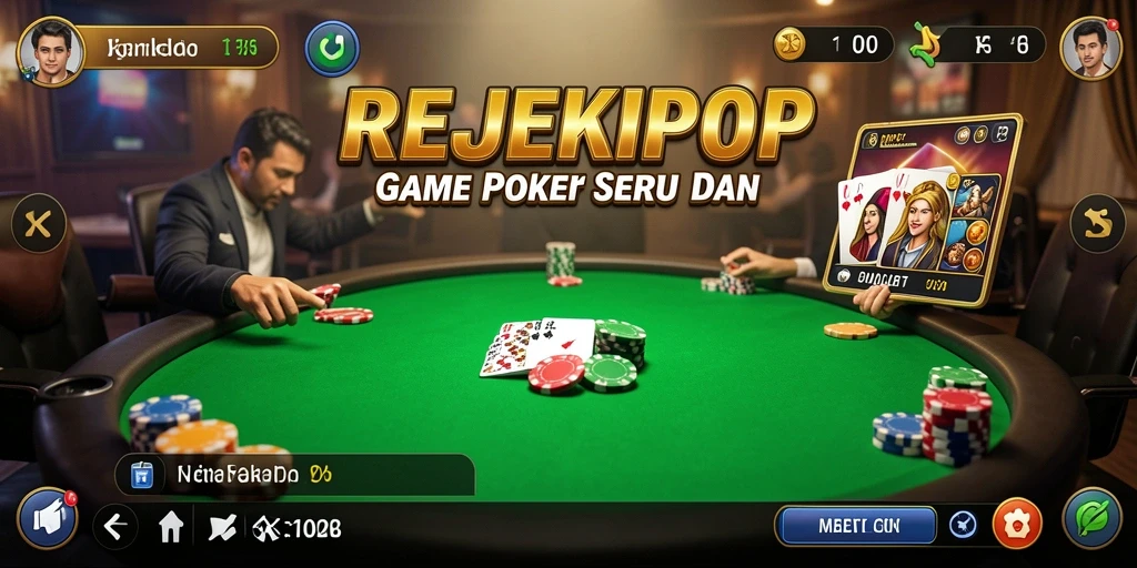 Tampilan screenshot gameplay Poker yang mendebarkan.