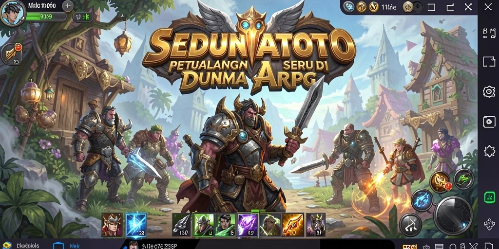 Tangkapan layar gameplay SEDUNIATOTO menampilkan aksi pertarungan seru dan suasana petualangan.