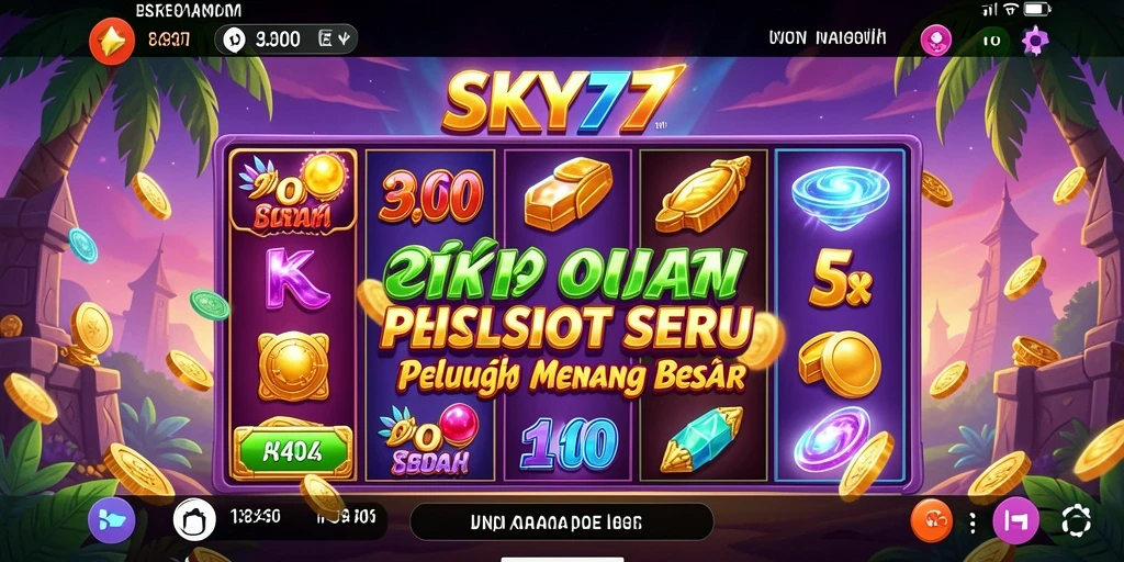 Tampilan menarik dari gameplay SKY77 yang menampilkan keseruan Slot.