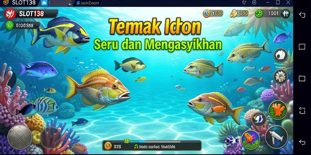Gameplay menarik dari SLOT138 saat menembak ikan di laut.