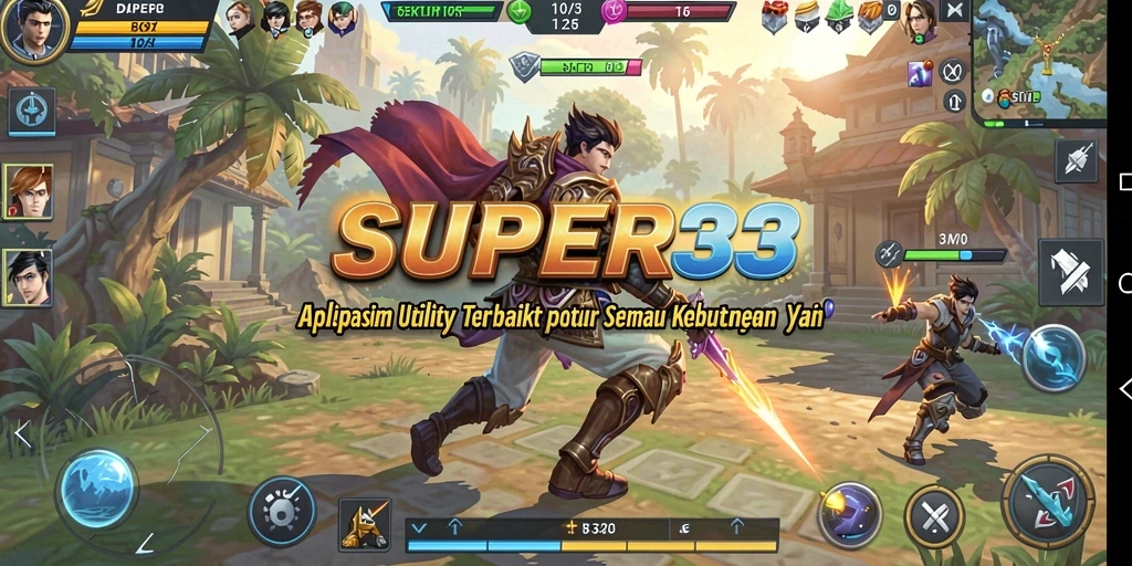 Tampilan antarmuka utama aplikasi SUPER33 yang intuitif dan user-friendly.