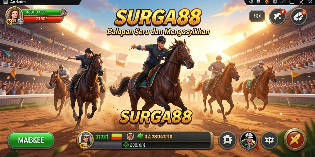 Tampilkan aksi balapan seru di SURGA88 dengan mobil cepat.