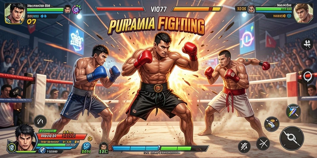 Tampilan utama VIO77 dengan aksi pertarungan yang intens